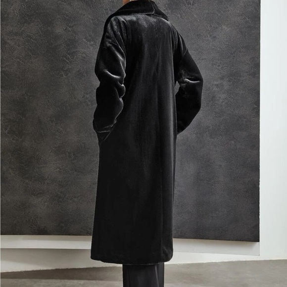 MOTF Jackets & Blazers - 🎁NWT! MOTF Premium Black Faux Fur long coat Size Small